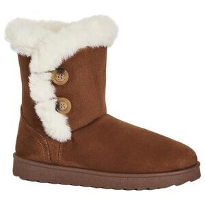 AVENUE Women's Cloudwalkers Wide Fit Hug Boot Reagan Wide Fit, BROWN